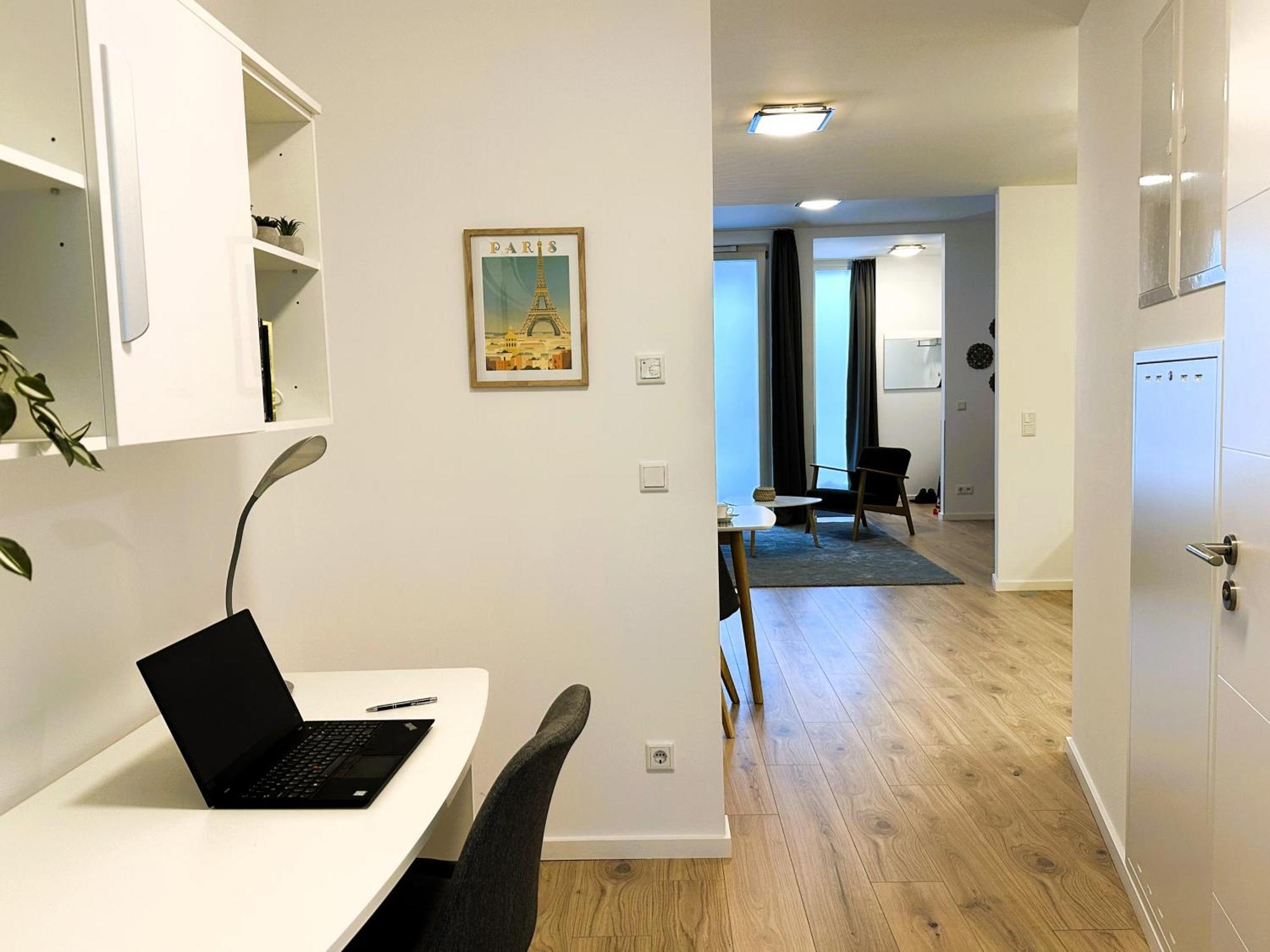 Bohnapartments - Nordkap-Suiten - Gratis Parkplatz - Moderner Neubau - Erdgeschoss - Fussbodenheizung Erfurt Værelse billede