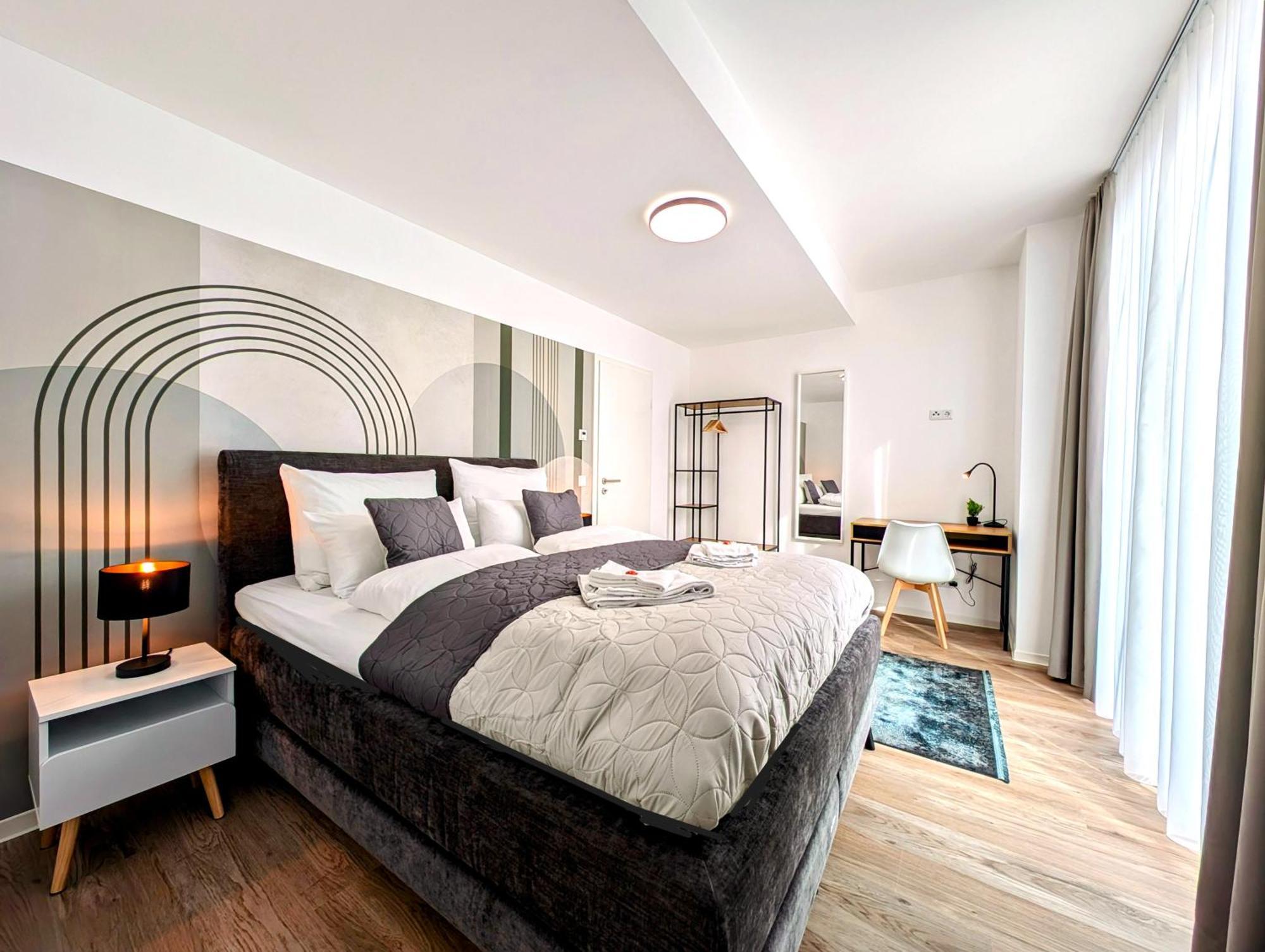 Bohnapartments - Nordkap-Suiten - Gratis Parkplatz - Moderner Neubau - Erdgeschoss - Fussbodenheizung Erfurt Eksteriør billede
