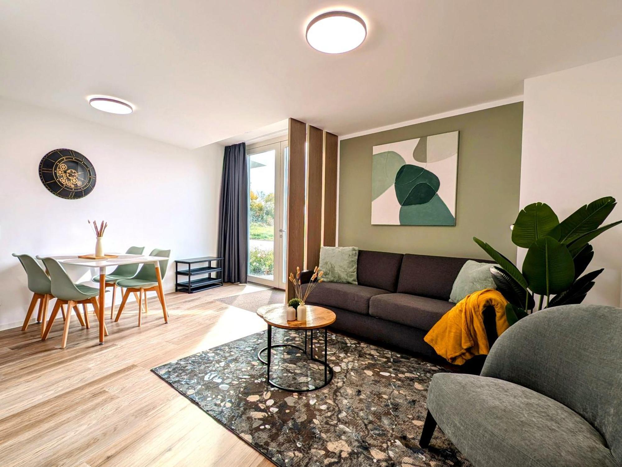 Bohnapartments - Nordkap-Suiten - Gratis Parkplatz - Moderner Neubau - Erdgeschoss - Fussbodenheizung Erfurt Eksteriør billede