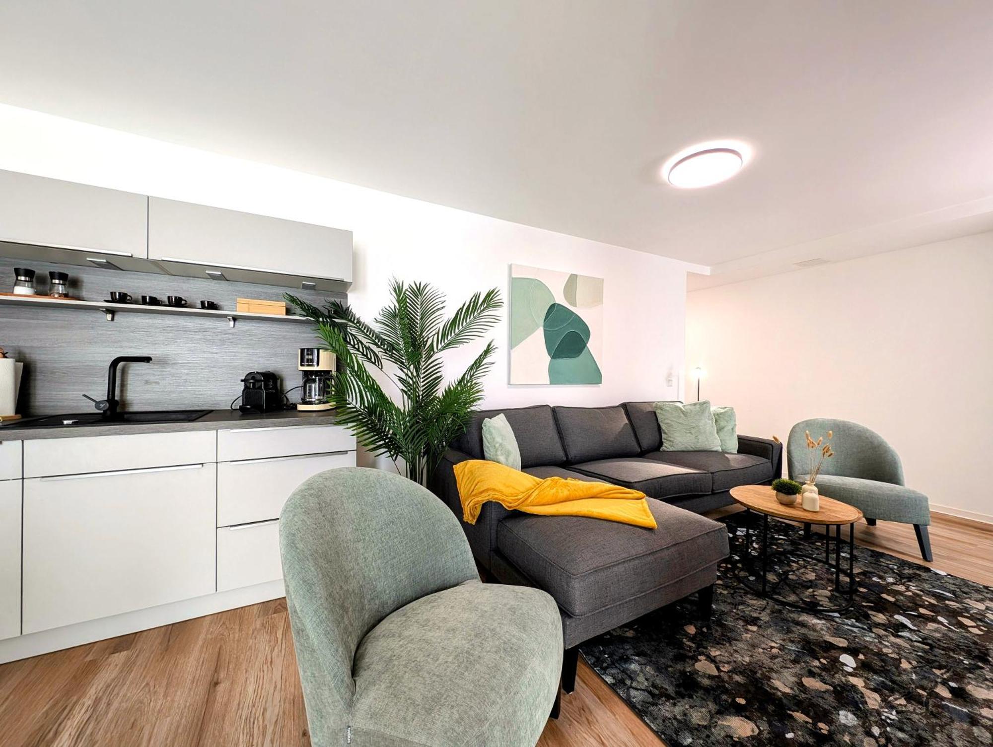 Bohnapartments - Nordkap-Suiten - Gratis Parkplatz - Moderner Neubau - Erdgeschoss - Fussbodenheizung Erfurt Eksteriør billede