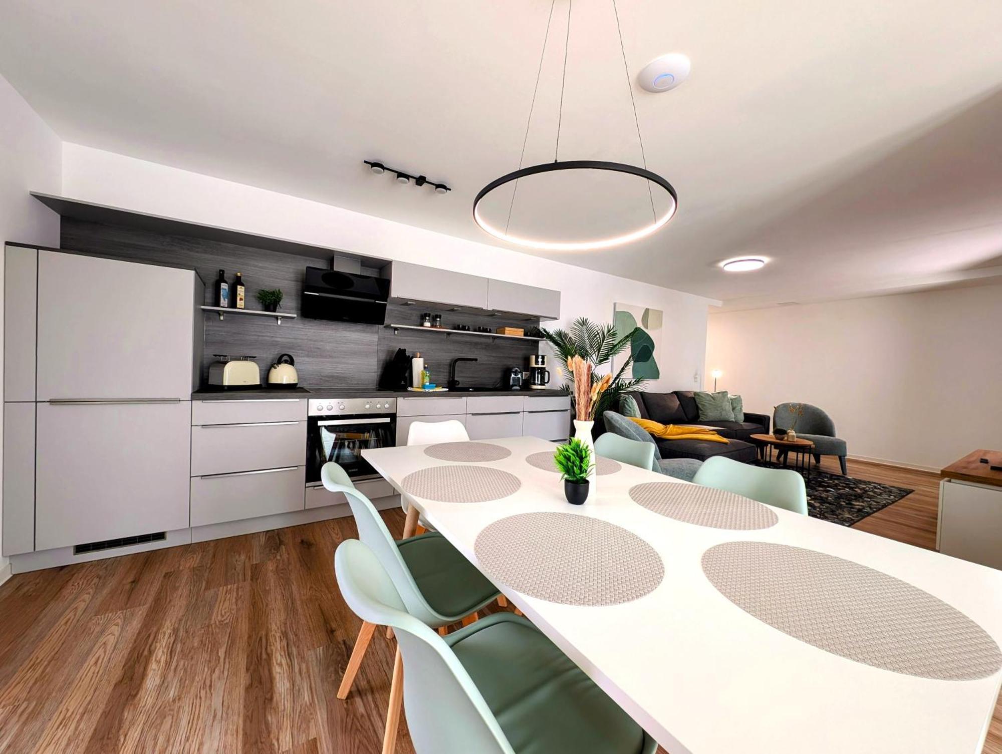 Bohnapartments - Nordkap-Suiten - Gratis Parkplatz - Moderner Neubau - Erdgeschoss - Fussbodenheizung Erfurt Eksteriør billede