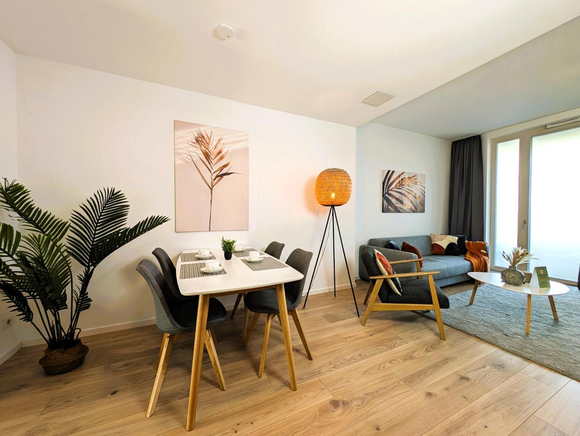 Bohnapartments - Nordkap-Suiten - Gratis Parkplatz - Moderner Neubau - Erdgeschoss - Fussbodenheizung Erfurt Eksteriør billede